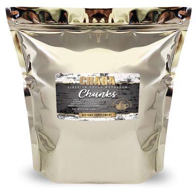 Siberian Chaga Mushroom Whole Chunks Wild Harvested 2.2 Lb. (1kg.)