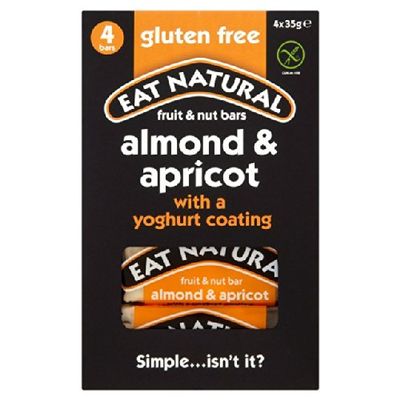 Eat Natural Gluten Free Bars with Almonds Apricots & Yoghurt 4 x 35g