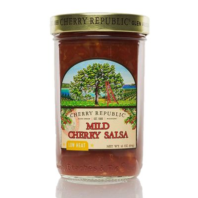 Cherry Republic Mild Cherry Salsa - Low Heat with Authentic Michigan Cherries - Sweet Fruit with Mild Heat - Works Great as a Recipe Ingredient & Dip - 16 Ounces