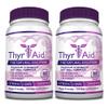 ThyrAid: Best Thyroid Support Supplement - Boosts Metabolism & Energy Levels and Maintains Healthy Weight - Supports Healthy Thyroid Function -Vegan friendly Formula - 2 Bottles (2 Months Supply) view 1