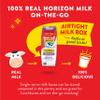 Horizon Organic Shelf Stable 1% Lowfat DHA Omega-3 Chocolate Milk Boxes, 8 fl oz, 18 Count - 8g Protein per Serving, USDA Organic, Ready to Drink for Lunchbox, Travel, or On-the-Go, No Refrigeration Needed view 4