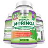 FRESH HEALTHCARE Moringa Capsules  100% Pure Leaf Powder - 180 Pills, Non-GMO - 3 Month Supply - Complete Green Superfood for Energy, Skin, Immune & Gut Health Support view 1