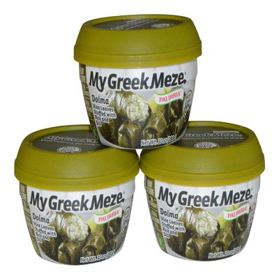 My Greek Meze Canned Meals (Dolma Vina Leaves Stuffed with Rice and Dill)
