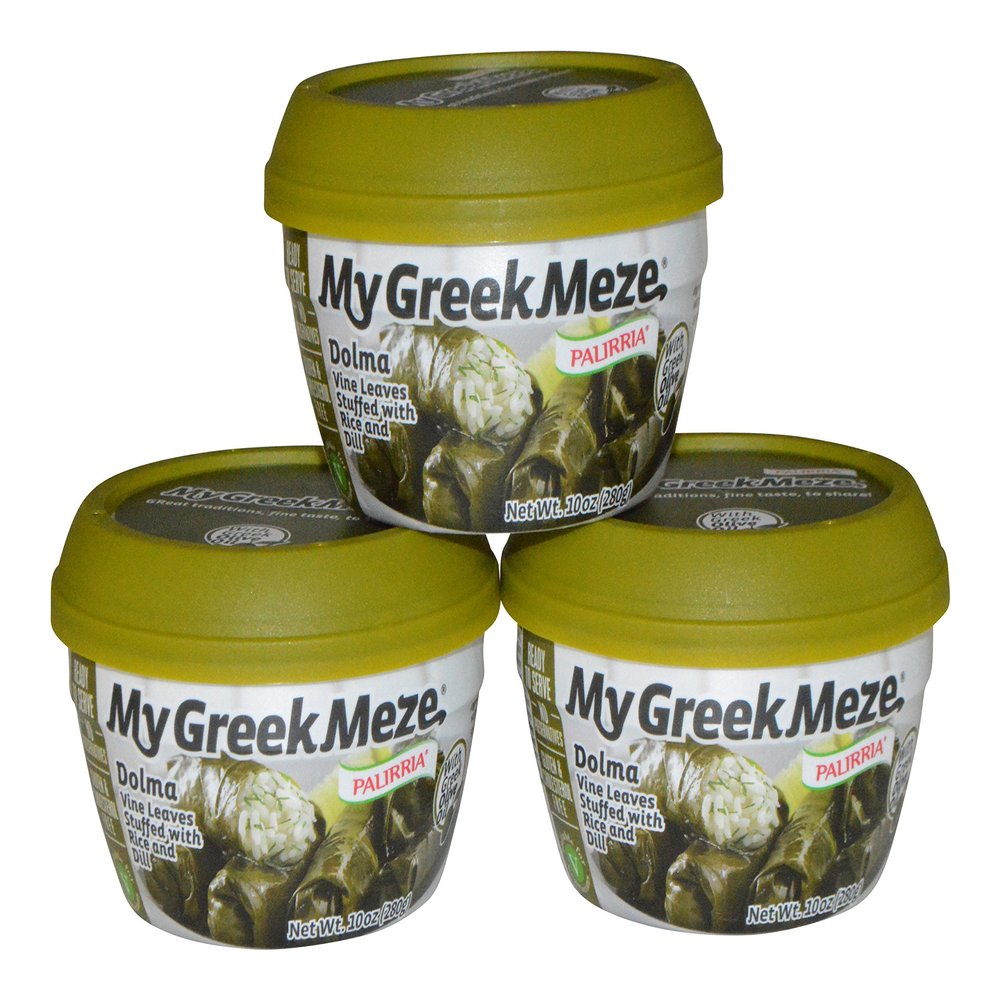 My Greek Meze Canned Meals (Dolma Vina Leaves Stuffed with Rice and Dill)