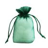 Large Size Gusset Organza Bags Green 10.4" x 5.6 x 1.6" - Set of 10 view 1