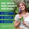 1 Body Hair Skin and Nails Vitamins with Biotin  Hair Growth Supplement for Women & Men with 26 Vitamins, Minerals & Herbal Extracts  Stronger Hair, Healthy Skin & Nails  60 Vegan Capsules view 2