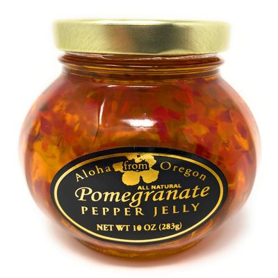 Aloha From Oregon Pepper Jelly Preserves, 10 Ounce Jar (Pomegranate, 10 Ounce)