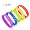 JW.org No Blood Medical Alert Flexible Silicone Wristband-5 pcs-Rainbow view 4