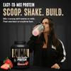 Animal Whey Isolate Protein Powder - Loaded for Pre & Post Workout Muscle Builder and Recovery with Digestive Enzymes for Men & Women - 25g Protein, Great Taste, Low Sugar - Strawberry 4 lbs view 4