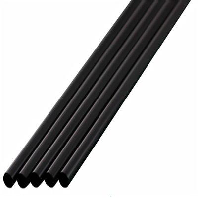 Shibase Industry 363 Diamond Straws Straight, 7.1 inches (18 cm), 1000 Pieces, Black
