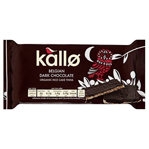 Kallo Dark Chocolate Rice Cake Thins 90g - Pack of 2