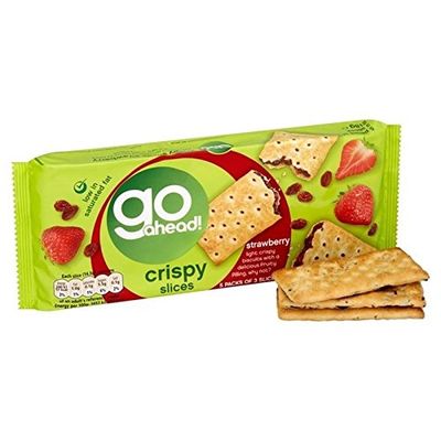 Go Ahead Crispy Fruit Slice Strawberry 5 per pack - Pack of 2