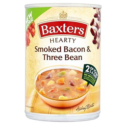Baxters Hearty Bacon & Three Bean Soup 400g - Pack of 2