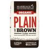 Marriage's Organic Light Brown Plain Flour 1kg - Pack of 2 view 1