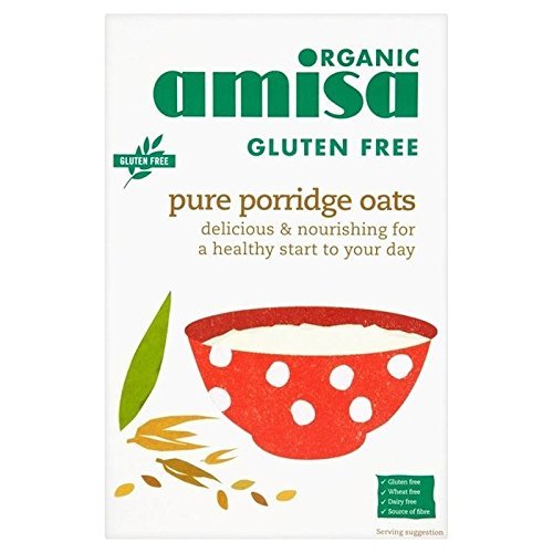 Amisa Organic Gluten Free Pure Porridge Oats 325g - Pack of 2