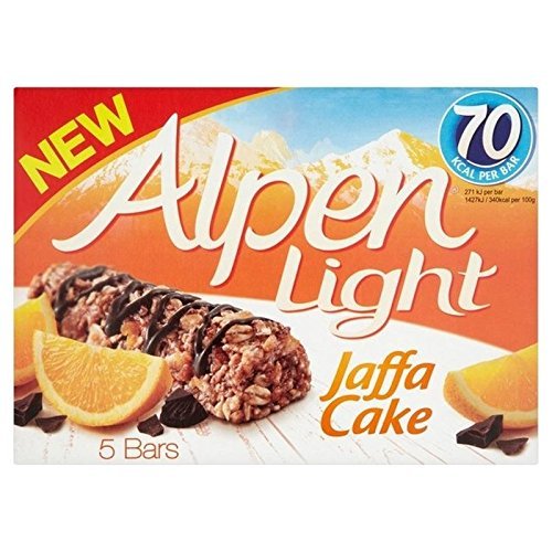 Alpen Light Jaffacake bars 5 x 19g - Pack of 2