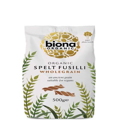 Biona Organic Spelt Wholegrain Fusilli 500g - Pack of 2