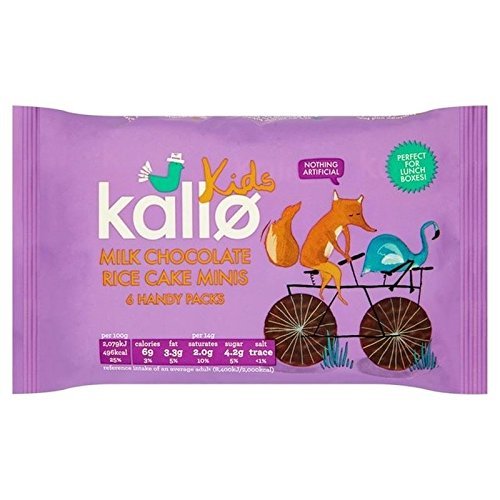 Kallo Kids Mini Milk Chocolate Rice Cakes 84g - Pack of 2