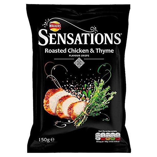 Sensations Roasted Chicken & Thyme Crisps 150g - Pack of 2
