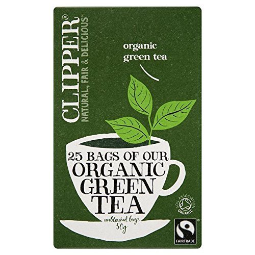Clipper Organic Green Tea 25 per pack - Pack of 2