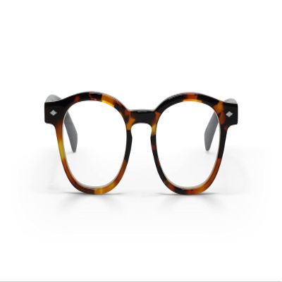 eyebobs Bitty Witty Unisex Premium Readers, Tortoise Front with Black Temples, 3.50 Magnification