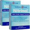 UniScience Group Nitrinol, Natural Nitric Oxide Booster with Beetroot Extract, 60 Tablets per Box, 2 Box Deal view 1