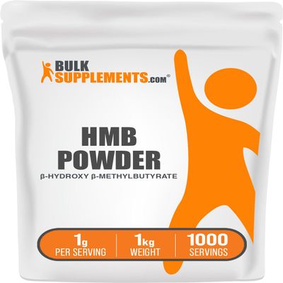 BulkSupplements.com HMB Powder - as Calcium HMB, Beta-Hydroxy Beta-Methylbutyrate - HMB Powder Supplements, Gluten Free - 1g per Serving, 1kg (2.2 lbs) (Pack of 1)