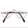 Agstum Half Moon Readers Spring Hinge Reading Glasses Single Vision (+1.75, Gold) view 1