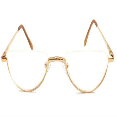 Agstum Half Moon Readers Spring Hinge Reading Glasses Single Vision (+2.25, Gold)