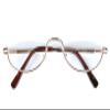 Agstum Half Moon Readers Spring Hinge Reading Glasses Single Vision (+2.25, Gold) view 2