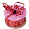 1/8" X 50 Yards Red White Slope Ribbon view 1