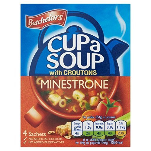 Batchelors Minestrone Cup A Soup 4 x 23.5g - Pack of 6