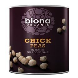 Biona Organic Chick Peas 400g - Pack of 6
