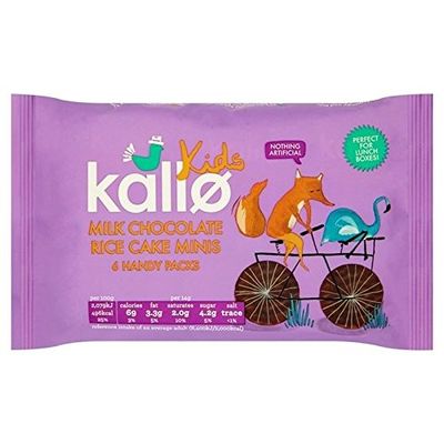 Kallo Kids Mini Milk Chocolate Rice Cakes 84g - Pack of 6