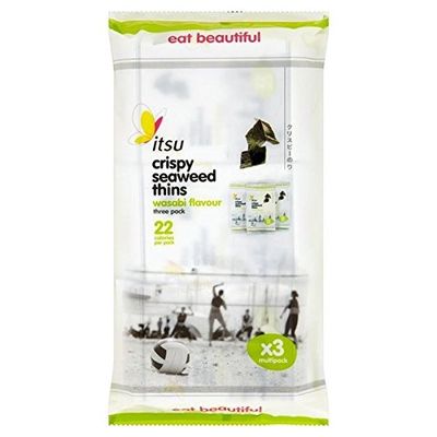 Itsu Wasabi Seaweed Thins Multipack 3 x 5g - Pack of 6
