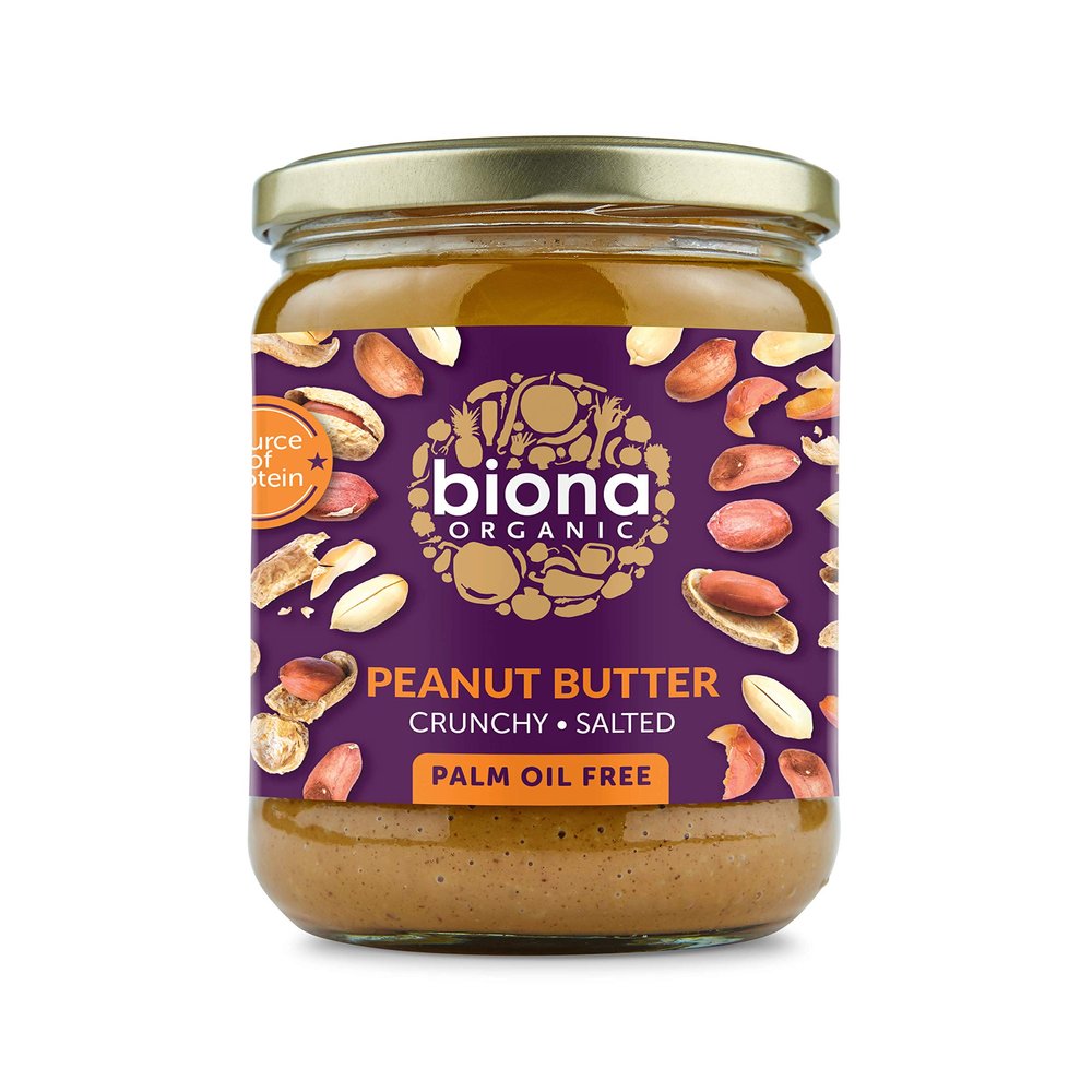 Biona Organic Peanut Butter Smooth 500g - Pack of 6