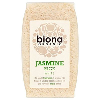 Biona Organic Jasmine Rice White 500g - Pack of 6