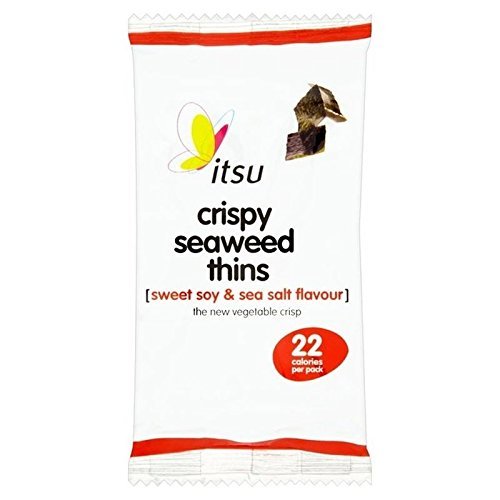 Itsu Seaweed Thins Sweet Soy & Sea Salt 5g - Pack of 6
