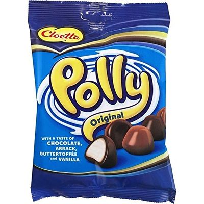 Cloetta Polly - Soft Centre Chocolate Covered Sweets 200g - Pack of 6