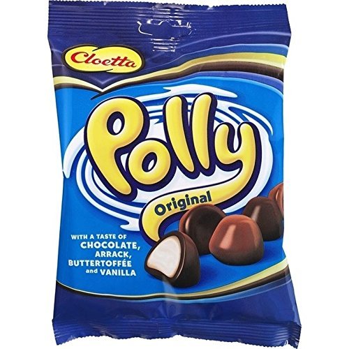 Cloetta Polly - Soft Centre Chocolate Covered Sweets 200g - Pack of 6