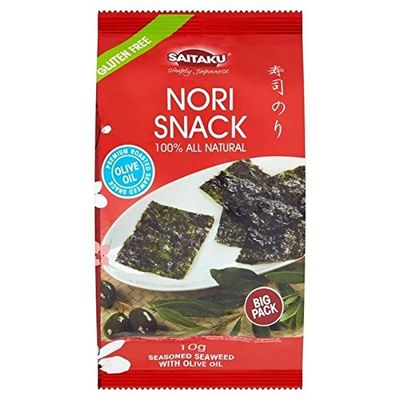 Saitaku Nori Snacks 10g - Pack of 6