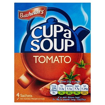 Batchelors Tomato Cup-a-Soup 4 x 23.3g - Pack of 6