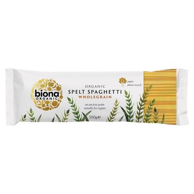 Biona Organic Spelt Wholegrain Spaghetti 500g - Pack of 6