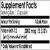 B-12 Vitamin 2000mcg // 200 Capsules // Pure // by PureControl Supplements view 2