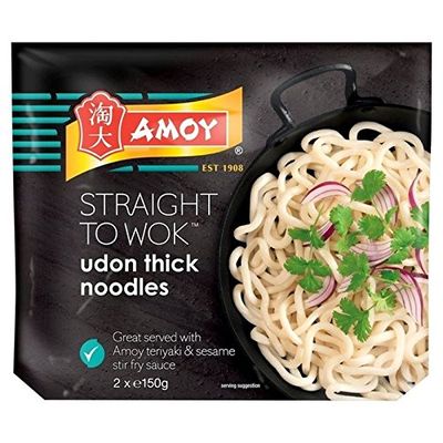 Amoy Udon Thick Noodles 2 x 150g - Pack of 6