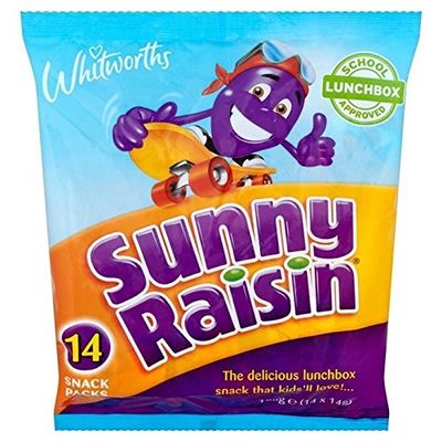 Whitworths Sunny Raisins 14 x 14g - Pack of 6