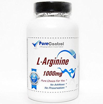 L-Arginine 1000mg // 90 Capsules // Pure // by PureControl Supplements