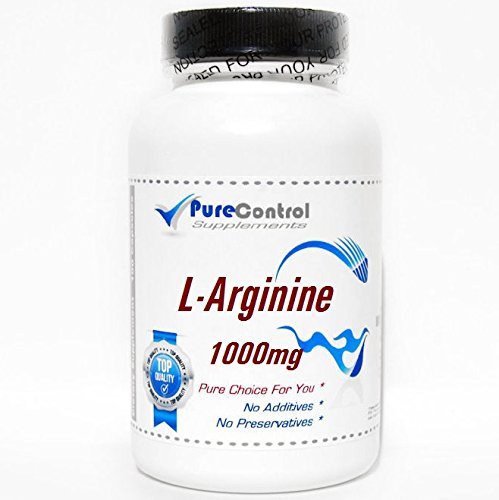 L-Arginine 1000mg // 90 Capsules // Pure // by PureControl Supplements