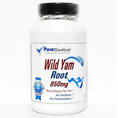 Wild Yam Root 850mg // 100 Capsules // Pure // by PureControl Supplements