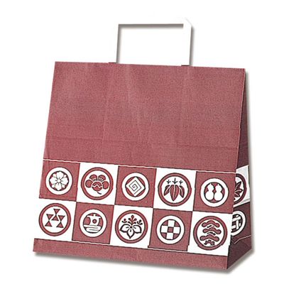 (Shimojima) Heiko H25CB E Paper Bags, Flat Handles, Users, 10.2 x 6.3 x 10.2 inches (26 x 16 x 26 cm), 50 Sheets